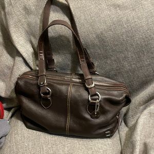 The Sak brown leather shoulder bag